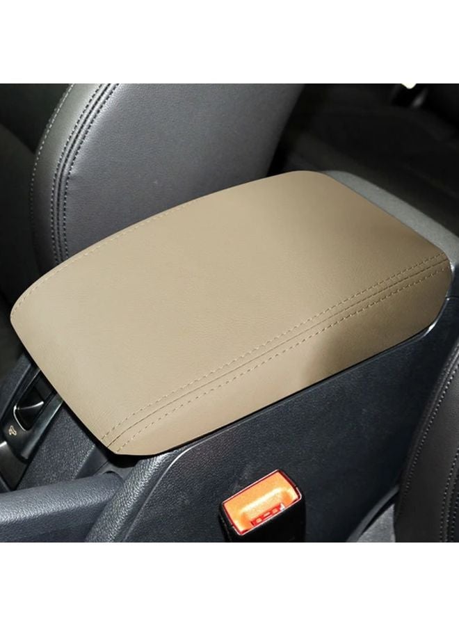 Vw Golf 6 MK6 2009 2012 غطاء مسند الذراع الأسود الأحمر غطاء وحدة التحكم من الجلد الاصطناعي الفاخر واقي الغطاء - Image 4